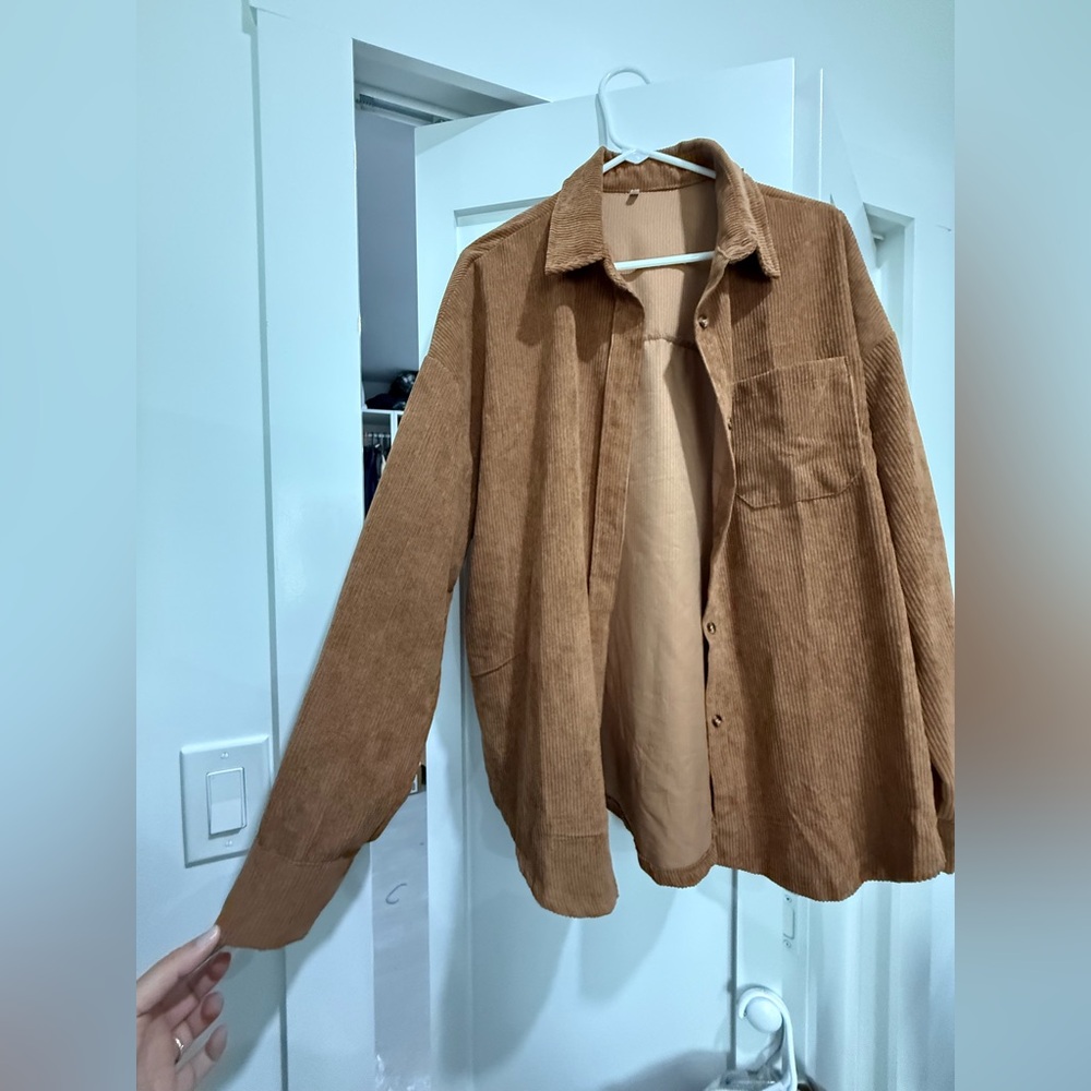 Brown Corduroy Women's Jacket